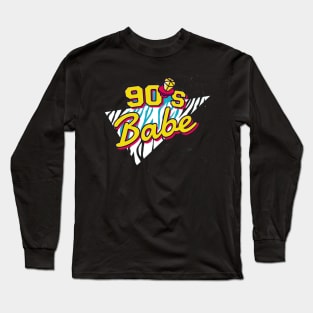 90's Babe Quote Artwork Long Sleeve T-Shirt